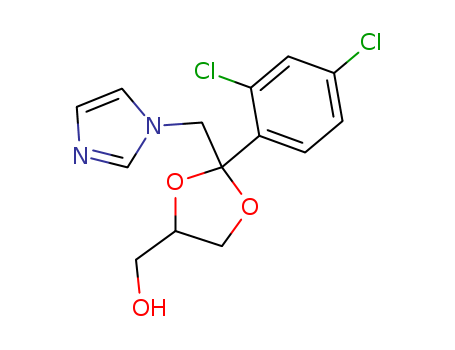 2-(2,4-DICHLOROPHENYL)-2-(1H-IMIDAZOL-1-YL METHYL)-1,3-DIOXOLANE-4-METHANOL