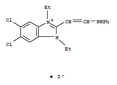 5,6-dichloro-1,3-diethyl-2-[2-(phenylamino)vinyl]-1H-benzimidazolium iodide