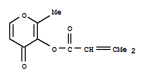 2-methyl-4-oxo-4H-pyran-3-yl 3-methyl-2-butenoate