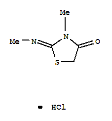 3-methyl-2-(methylimino)thiazolidin-4-one monohydrochloride